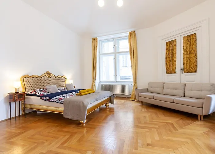 Royal Apartment By Charles Bridge View Of Saint Nicholas Church